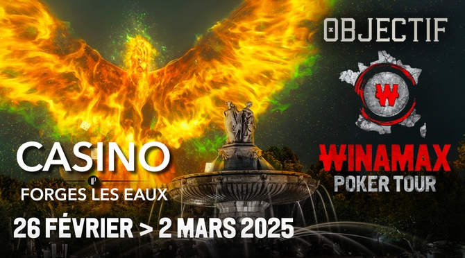 Objectif WiPT, au Casino Partouche de Forges-les-Eaux, du 26 février au 2 mars 2025.