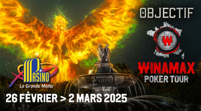 Objectif WiPT, au Pasino de La Grande Motte, du 26 février au 2 mars 2025.